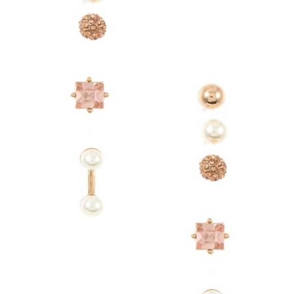 Mixed Pearl and Gem Earring Set - Picture 4 of 5